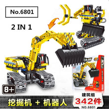 Load image into Gallery viewer, 720pcs 2in1 Compatible Legoing Technic Excavator Model Building Blocks Brick Without Motors Set City Kids Toys for children Gift