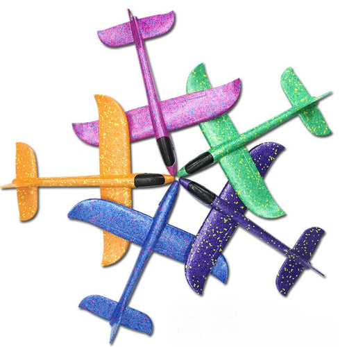 40pcs 30*35cm Kids Small Airplane Toy Hand Throwing Foam Plane Model TY0371