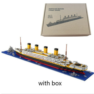 1860 pcs NO Match Legoeings RS Titanic Cruise Ship Model Boat DIY Building Blocks Brick Kit Children Kids toys Christmas Gifts