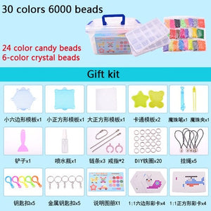 DIY Magic qua Animal Molds Hand Making 3D Beads Puzzle New Kids Educational qua Toys for Children Spell Replenish Beans