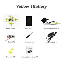 Load image into Gallery viewer, Eachine E015 With Flight Boat Car 3-mode Altitude Hold Mode RC Drone Quadcopter RTF Aircraft Toys Kid Yellow Red VS S9HW M69