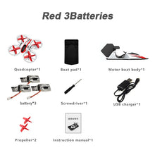 Load image into Gallery viewer, Eachine E015 With Flight Boat Car 3-mode Altitude Hold Mode RC Drone Quadcopter RTF Aircraft Toys Kid Yellow Red VS S9HW M69