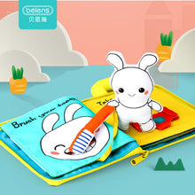 Load image into Gallery viewer, Beiens 3D Soft Cloth Baby Books Animals&amp;Vehicle Montessori Baby Toys For Toddlers Intelligence Development Educational Toy Gifts